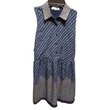 Pink Rose Sleeveless Dress Size Small