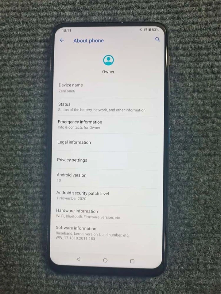 ASUS Zenfone 6 ZS630KL 128/256/512GB UNLOCK GPS WLAN 48MP Very N ew Excellent - Image 4 of 4
