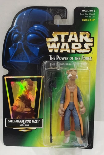 Star Wars The Power of the Force Saelt-Marae Yak Face Action Figure NIP Kenner