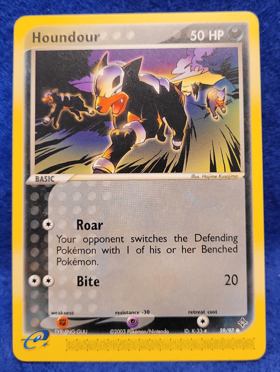 Houndour EX Dragon Near Mint 59/97 Common Non-Holo Regular Pokemon