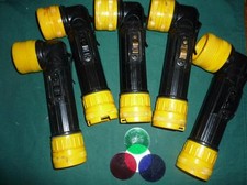 5 St.Militär Navy Taschenlampe Fulton MX-212U Farbfilter Lampe Sammler Farben
