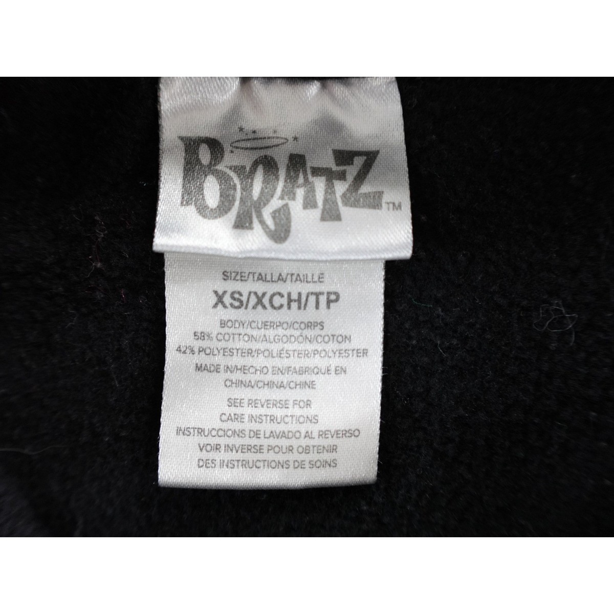 Bratz World Tour 2001 Black Graphic Sweatshirt XS | eBay