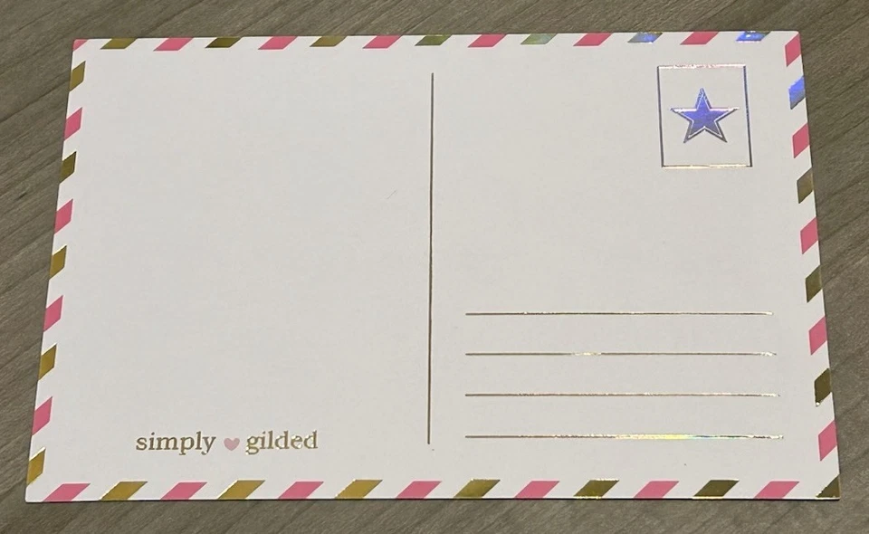 NEW Simply Gilded Passport Series Dallas Texas washi tape roll & postcard - Image 4 of 4