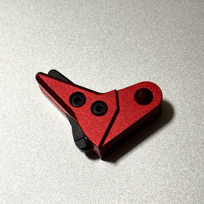 #ad #ad Gen 3 4 Aluminum Billet Flat Trigger Shoe Red Black Safety Glock SJ Precision $34.98
