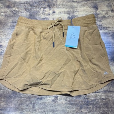 Alpine design women's large water skort Lined bronze topaz High Rise NEW