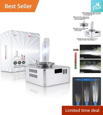 Custom D5S 6000K HID Bulb - Integrated Ballast, Superior Lighting Performance