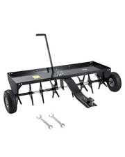 VEVOR 48Inch Tow Behind Plug Aerator with Universal Lawn Aerator Tow Behind