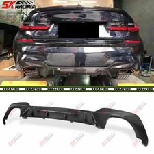 For BMW 3 Series G20 M-sport 2019-2022 Dry Carbon Fiber Rear Bumper Diffuser Lip