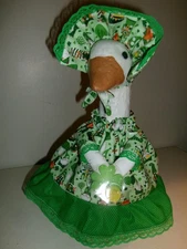 Best dressed goose geese clothes outfits 17" MEDIUM  St. Patricks Irish 821-3