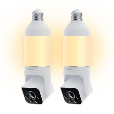 Bulb Cam , 2K HD Outdoor Light Bulb , Color Night Vision, Dimmable Bulb, Moti...