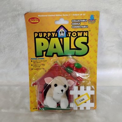 Vintage 2001 PuppyTown Pals Chili Chihuahua Plush Goelitz Jelly Belly Series 1 Q
