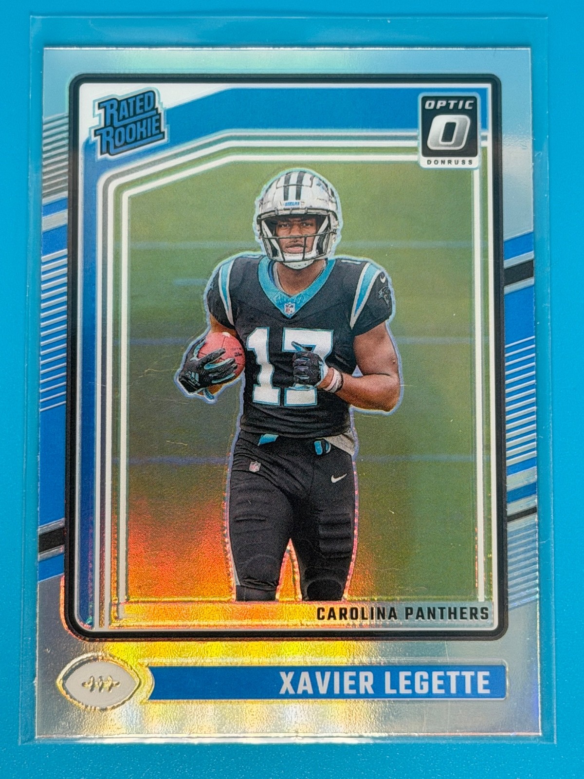 2024 Donruss Optic Football Holo Rated Rookie Xavier Legette #299 Panthers RC