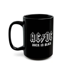 Back in Black Rock-Style Mug – Classic Rock Inspired Coffee Mug
