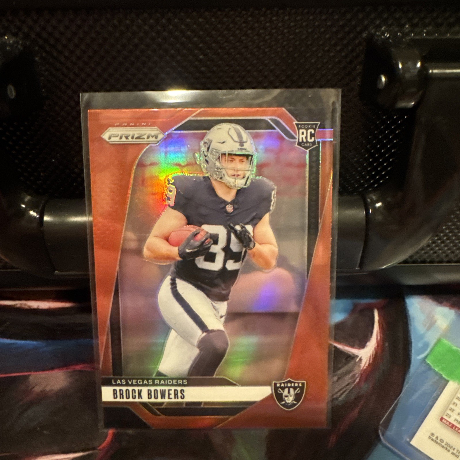 BROCK BOWERS 2024 PANINI PRIZM ROOKIE RED RETAIL SSP RAIDERS #315 RC RARE!