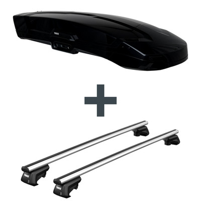 Dachbox Thule Vector M + Dachträger Thule SmartRack XT für Ford Maverick UDS/UNS
