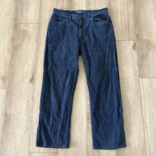 Polo Ralph Lauren Vintage Navy Blue Corduroy Pants Men 33x30 Y2K 90's Prep