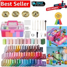 Creative 62-Color Polymer Clay Set with Tools - Fun for Ages 3+, Non-Toxic