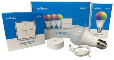 Broadlink Smart Home FastCon Starter Kit Alexa und Google Home 3er Pack transparent