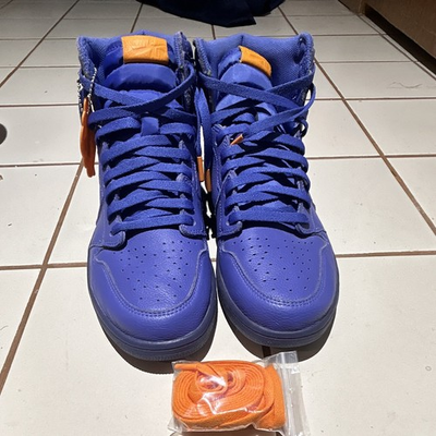 #ad Jordan Air Jordan 1 Retro OG G8RD High Top Blue Orange Leather AJ5997 455 2017 $145.00