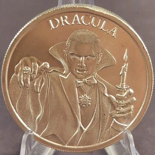 2 oz .999 Silver Dracula Round | Intaglio Mint Horror Series | BU