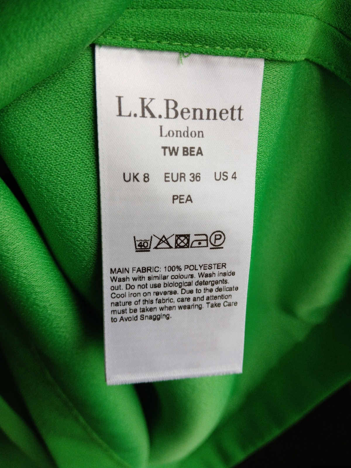 LK Bennett Blouse Shirt Top Size 8 Small Rrp £125 image 7