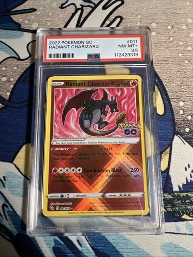 Radiant Charizard 011/078 Pokémon GO Holo PSA 8.5