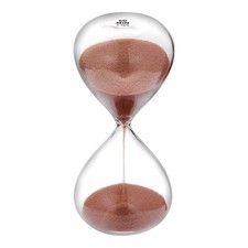 Hourglass 60 Minute Sand Timer Clock with Cocoa Color Sand, Large Sand Watch ...