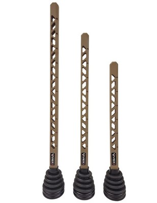Viper Archery Dovetail Stabilizer, Desert Brown, 12'', Fits Mathews Bridge-Lock