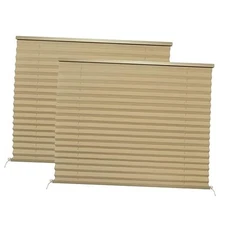 RV Blinds Shades for Window,RV Pleated Shades RV Camper 32" W x 24" L Tan