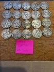 Walking Liberty Half Dollar Lot #119 Lot Of 20 1942 90% silver ($10 face)
