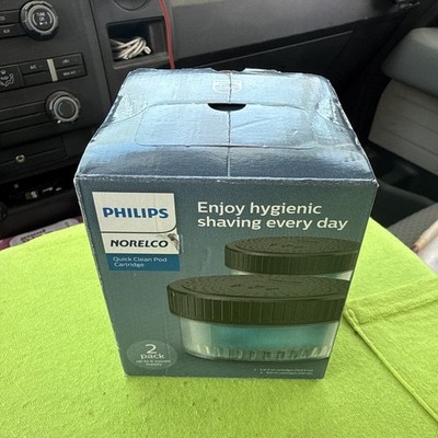 Philips Quick Clean Pod Cartridge 5.41 Fl Oz Pack of 2 Shaver Cleaning Solution
