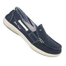 GECKO MAN Arch Support Granatowe Płócienne Wsuwane Półbuty Damskie Rozmiar 7.5