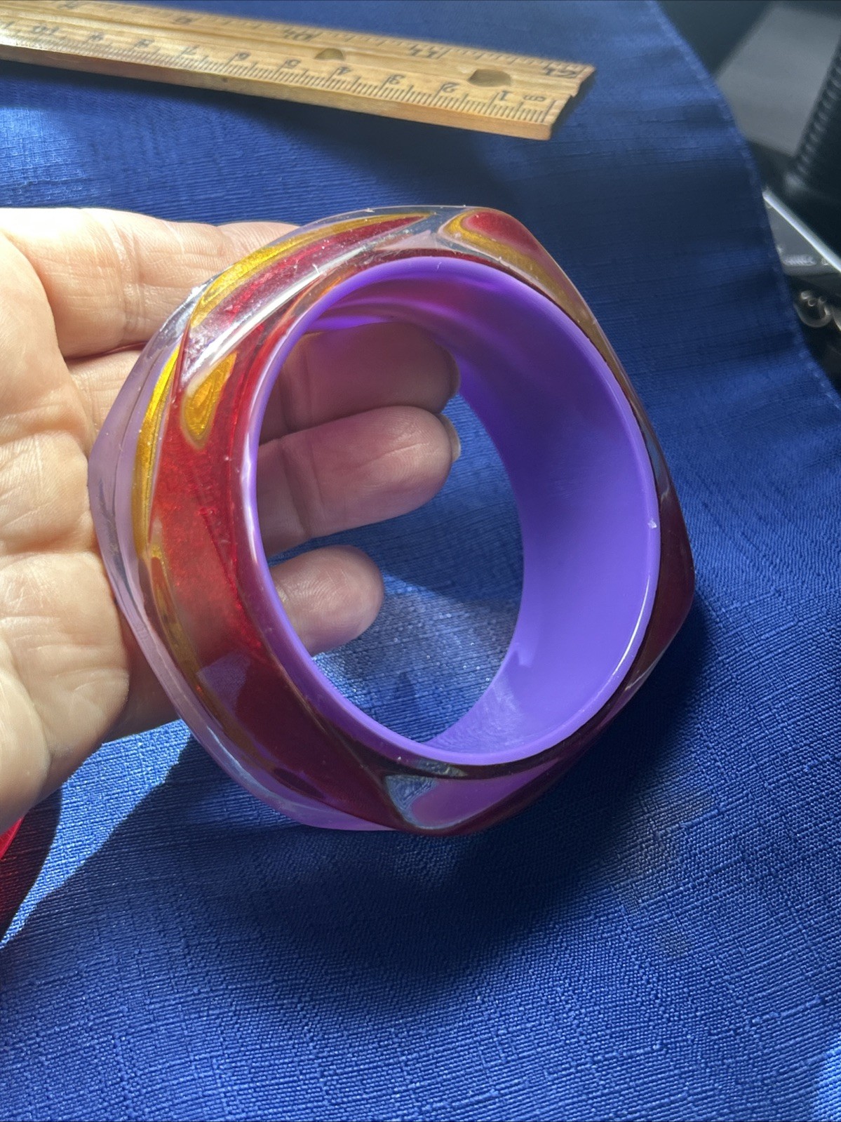 Two Lucite Bangles - image 6