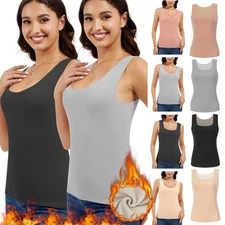 Women's Thermal Vest Double-side Brush Thickened Tank Tops Keep Warm Dailywear