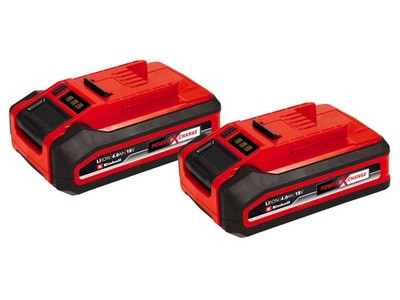 Einhell Power X-Change 18 V Akkus 4,0 Ah, 2er-Pack