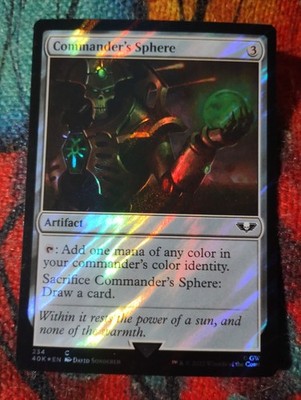 SURGE FOIL Commander's Sphere (234) - 40k - NM - Magic: The Gathering - MTG