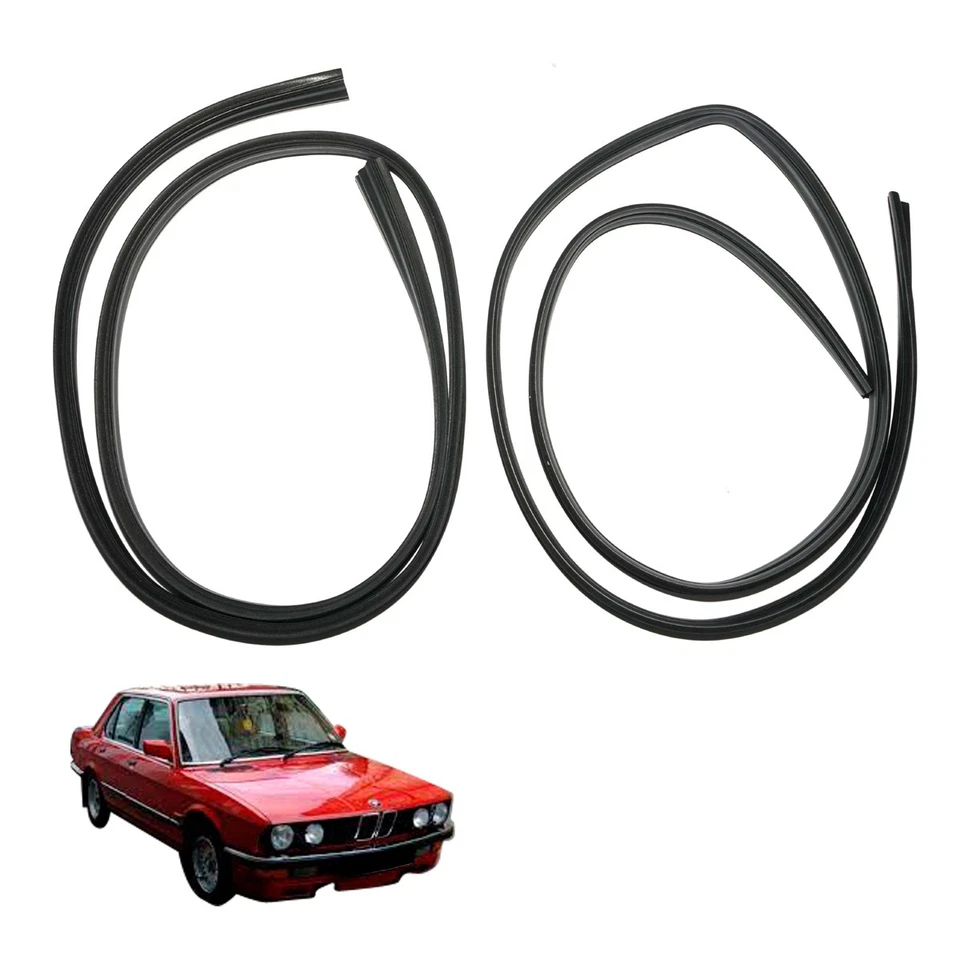 Par de canales de puerta de vidrio para ventana para BMW Serie 5 E28 528e 535i 535is M5 4 puertas Foto 2 de 4