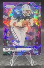 2024 Tony Dorsett Panini Prizm Purple Cracked Ice /225 #81 Dallas Cowboys Legend