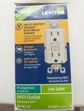 Leviton GFTR1-KW GFCI Outlet 15A 125V Tamper-Resistant