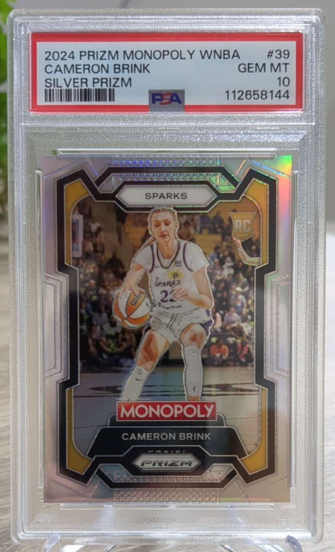 2024 Prizm Monopoly WNBA Silver #39 Cameron Brink RC Rookie PSA 10