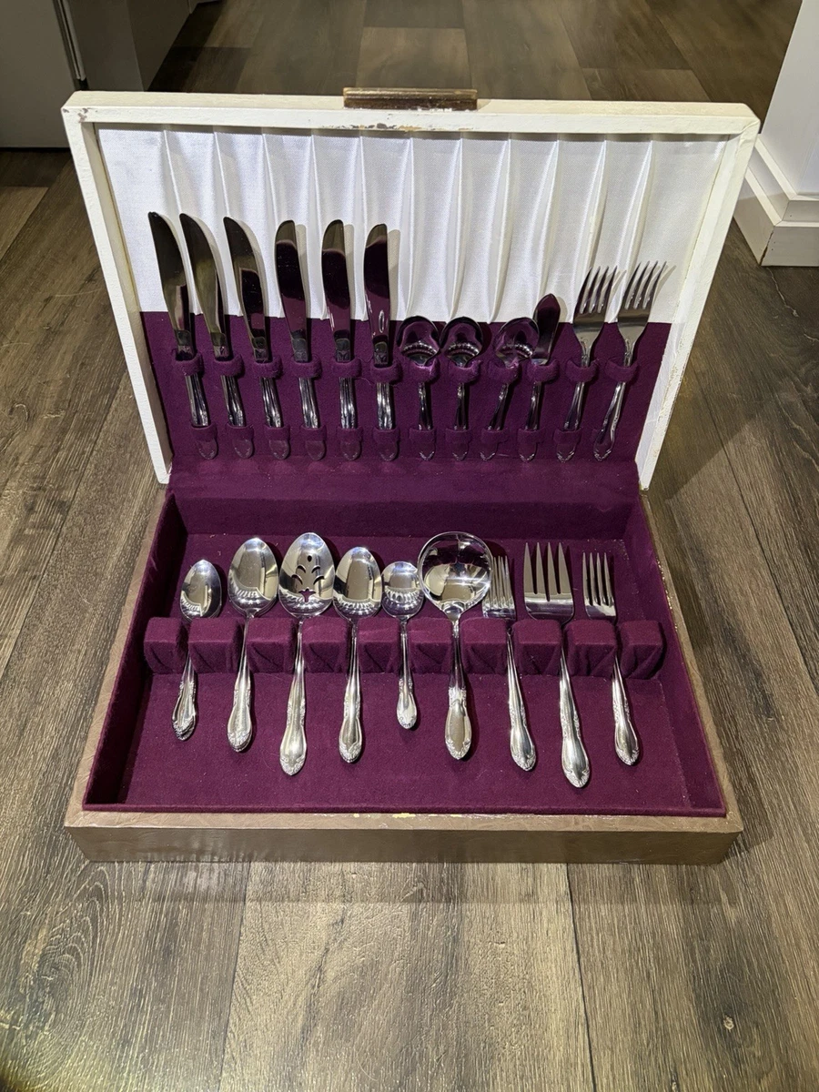 blue leaves 植物モチーフ スプーン5本セット　マットシルバー Japan Floral Single Flatware Pieces for sale - eBay