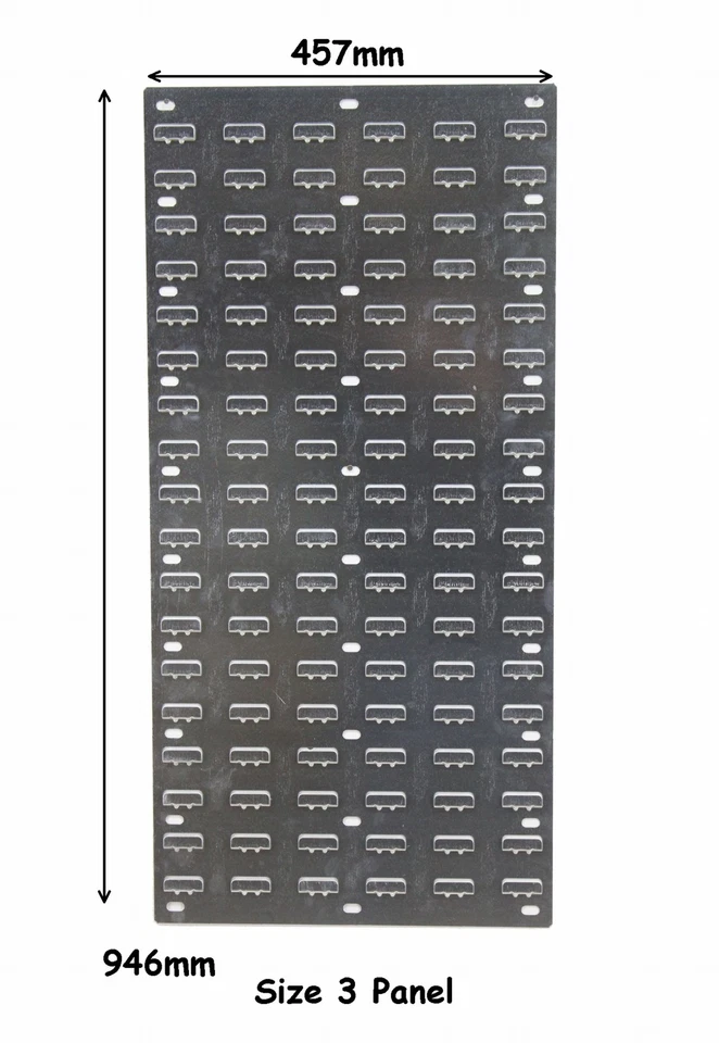 MOPATOPPER NEW Steel Louvre Wall Panel For Plastic Parts Storage Bins 946 x 457mm Free P&P