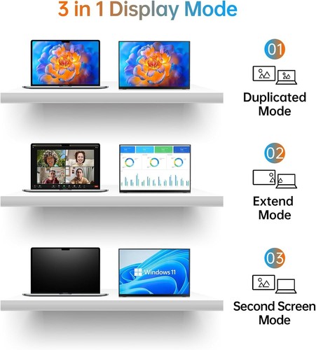 High-Definition 13.3'' OLED Monitor with Dual Stereo Speakers - Eye-Care Tech - Picture 7 of 11