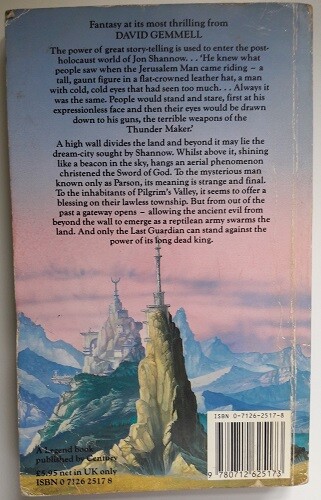 THE LAST GUARDIAN, David Gemmell, UK pb 1989 (9780712625173) - Picture 2 of 2