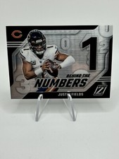 2023 Panini Zenith Football Justin Fields Behind The Numbers Bears/Steelers #17