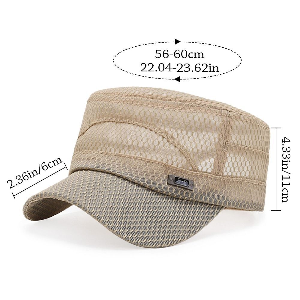 APL Cappello Cadetto Traspirante Regolabile Cappello da Sole Piatto Top Cappellino Uomo