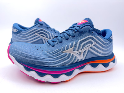 Mizuno Wave Horizon VI Laufschuhe, Damen Sneaker UK Größe 5, Blau, Neu