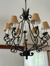 Pierre Deux Chateaux   Iron Chandelier 12 Light Last One