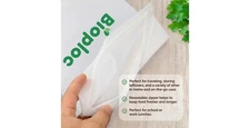 Reusable 25 Ziplock Sandwich Bags biodegradable Zipper Food Storage Gallon 27x28