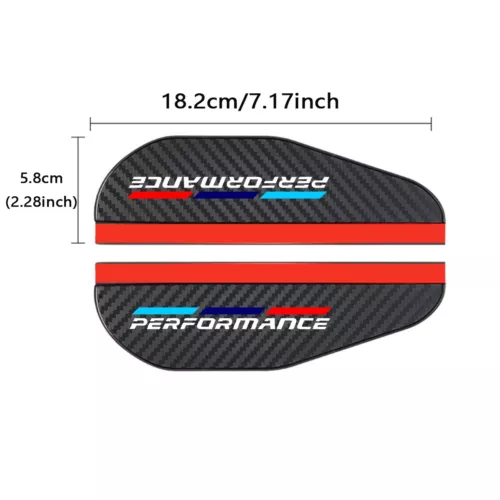 2*Side Mirror Rain Eyebrow Cover Trim For B-M-W 1 2 3 4 5 Series X1 X2 X3 X4 X5 - Picture 2 of 7